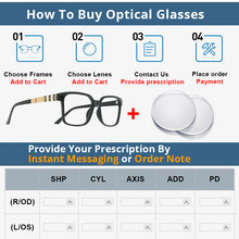 Load image into Gallery viewer, 51071 Retro Square Anti Blue Light Optical Glasses Frames Brand Designer Men Women Computer Eyeglasses
