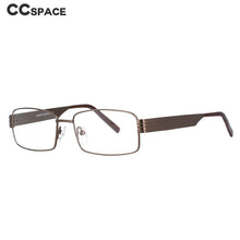 Load image into Gallery viewer, 51087 Retro Square Men Metal Optical Glasses Frames Computer Eyeglasses