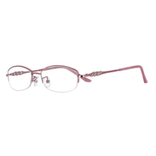 Load image into Gallery viewer, 51091 Lady  Diamond Half Frame Titanium Alloy Optical Glasses Frames Women Computer Eyeglasses