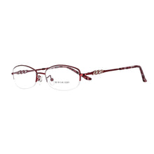 Load image into Gallery viewer, 51091 Lady  Diamond Half Frame Titanium Alloy Optical Glasses Frames Women Computer Eyeglasses