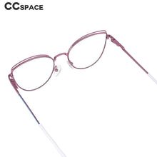 Load image into Gallery viewer, 51092 Cat Eye Anti Blue Light Metal Optical Glasses Frames Women Computer Glasses