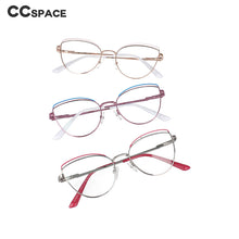 Load image into Gallery viewer, 51092 Cat Eye Anti Blue Light Metal Optical Glasses Frames Women Computer Glasses