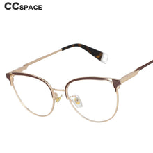 Load image into Gallery viewer, 51095 Cat Eye Anti Blue Light Optical Glasses Frames Women TR90 Metal Computer Eyeglasses