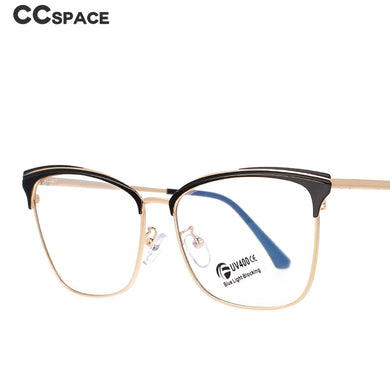 51100 Square Anti Blue Light Eyebrow Metal Optical Glasses Frames Men Women Computer Eyeglasses