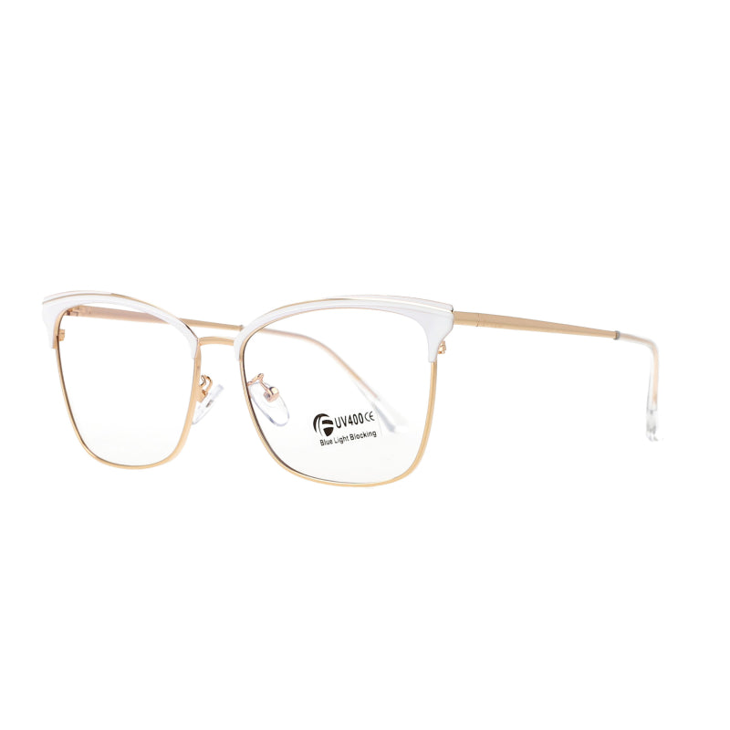 51100 Square Anti Blue Light Eyebrow Metal Optical Glasses Frames Men Women Computer Eyeglasses