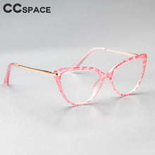 Load image into Gallery viewer, 51101 Cat Eye Glasses Frames Diamond Grid Pattern Ultralight Women Optical Computer Glasses