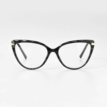Load image into Gallery viewer, 51101 Cat Eye Glasses Frames Diamond Grid Pattern Ultralight Women Optical Computer Glasses