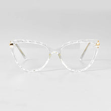 Load image into Gallery viewer, 51101 Cat Eye Glasses Frames Diamond Grid Pattern Ultralight Women Optical Computer Glasses