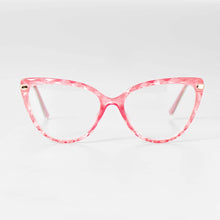 Load image into Gallery viewer, 51101 Cat Eye Glasses Frames Diamond Grid Pattern Ultralight Women Optical Computer Glasses