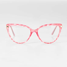 Load image into Gallery viewer, 51101 Cat Eye Glasses Frames Diamond Grid Pattern Ultralight Women Optical Computer Glasses