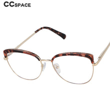 Carica l&#39;immagine nel visualizzatore di Gallery, 51107 Sopracciglio Cat Eye Anti Luce Blu Montature per occhiali Ottici Gamba a Molla Donna TR90 Occhiali da vista per computer 
