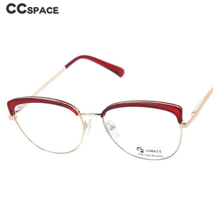 51107 Sopracciglio Cat Eye Anti Luce Blu Montature per occhiali Ottici Gamba a Molla Donna TR90 Occhiali da vista per computer 