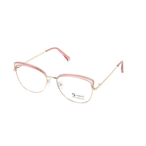 51107 Sopracciglio Cat Eye Anti Luce Blu Montature per occhiali Ottici Gamba a Molla Donna TR90 Occhiali da vista per computer 