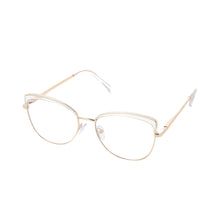 Carica l&#39;immagine nel visualizzatore di Gallery, 51107 Sopracciglio Cat Eye Anti Luce Blu Montature per occhiali Ottici Gamba a Molla Donna TR90 Occhiali da vista per computer 