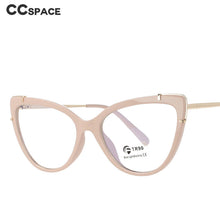 Load image into Gallery viewer, 51110 Cat Eye Plastic Titanium Anti Blue Light Optical Glasses Frames Women TR90 Computer Eyeglasses