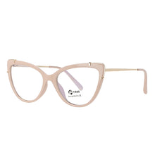 Load image into Gallery viewer, 51110 Cat Eye Plastic Titanium Anti Blue Light Optical Glasses Frames Women TR90 Computer Eyeglasses