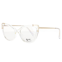 Load image into Gallery viewer, 51110 Cat Eye Plastic Titanium Anti Blue Light Optical Glasses Frames Women TR90 Computer Eyeglasses