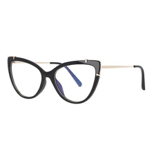 Load image into Gallery viewer, 51110 Cat Eye Plastic Titanium Anti Blue Light Optical Glasses Frames Women TR90 Computer Eyeglasses