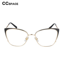 Carica l&#39;immagine nel visualizzatore di Gallery, 51112 Women Cat Eye Metal Anti Blue Light Optical Glasses Frames Spring Leg Computer Eyeglasses