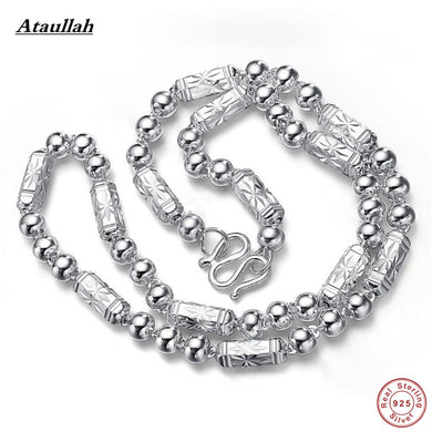 51g 8MM 61CM Men Necklace Solid Pure 925 Sterling Silver Fashion Statement Necklace Fine Silver Jewelry for Men NWP429