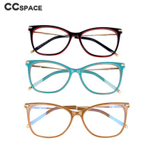 Load image into Gallery viewer, 53010 Cat Eye square Anti Blue Light Optical Glasses Frames Spring Leg Women TR90 Computer Eyeglasses