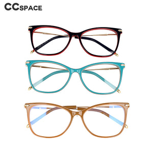 53010 Cat Eye square Anti Blue Light Optical Glasses Frames Spring Leg Women TR90 Computer Eyeglasses