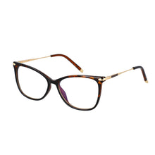 Load image into Gallery viewer, 53010 Cat Eye square Anti Blue Light Optical Glasses Frames Spring Leg Women TR90 Computer Eyeglasses