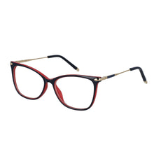 Load image into Gallery viewer, 53010 Cat Eye square Anti Blue Light Optical Glasses Frames Spring Leg Women TR90 Computer Eyeglasses