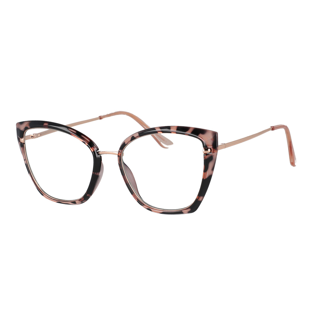 53012 Anti Blue Light  Cat Eye Glasses Frames Women TR90 Computer Eyeglasses