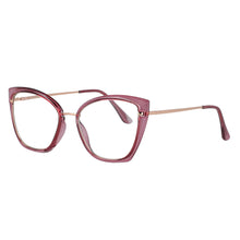 Load image into Gallery viewer, 53012 Anti Blue Light  Cat Eye Glasses Frames Women TR90 Computer Eyeglasses