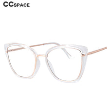 Load image into Gallery viewer, 53012 Anti Blue Light  Cat Eye Glasses Frames Women TR90 Computer Eyeglasses
