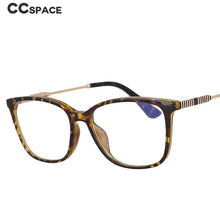 Carica l&#39;immagine nel visualizzatore di Gallery, 53013 Cat Eye Anti Blue Light Glasses Frames Stripe Leg Women TR90 Computer Eyeglasses