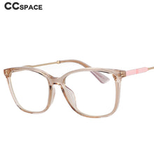Carica l&#39;immagine nel visualizzatore di Gallery, 53013 Cat Eye Anti Blue Light Glasses Frames Stripe Leg Women TR90 Computer Eyeglasses