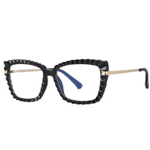 Carica l&#39;immagine nel visualizzatore di Gallery, 53014 TR90 Cat Eye Donna Montature per occhiali da vista anti luce blu Occhiali da vista per computer con gamba a molla con taglio in cristallo 