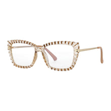 Carica l&#39;immagine nel visualizzatore di Gallery, 53014 TR90 Cat Eye Donna Montature per occhiali da vista anti luce blu Occhiali da vista per computer con gamba a molla con taglio in cristallo 
