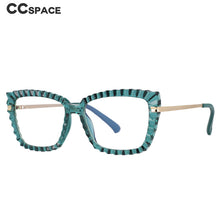 Carica l&#39;immagine nel visualizzatore di Gallery, 53014 TR90 Cat Eye Donna Montature per occhiali da vista anti luce blu Occhiali da vista per computer con gamba a molla con taglio in cristallo 