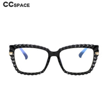 Carica l&#39;immagine nel visualizzatore di Gallery, 53014 TR90 Cat Eye Donna Montature per occhiali da vista anti luce blu Occhiali da vista per computer con gamba a molla con taglio in cristallo 