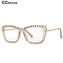 Carica l&#39;immagine nel visualizzatore di Gallery, 53014 TR90 Cat Eye Donna Montature per occhiali da vista anti luce blu Occhiali da vista per computer con gamba a molla con taglio in cristallo 