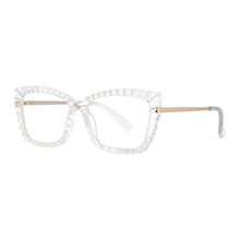 Carica l&#39;immagine nel visualizzatore di Gallery, 53014 TR90 Cat Eye Donna Montature per occhiali da vista anti luce blu Occhiali da vista per computer con gamba a molla con taglio in cristallo 