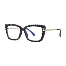 Carica l&#39;immagine nel visualizzatore di Gallery, 53014 TR90 Cat Eye Donna Montature per occhiali da vista anti luce blu Occhiali da vista per computer con gamba a molla con taglio in cristallo 