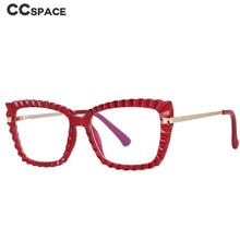 Carica l&#39;immagine nel visualizzatore di Gallery, 53014 TR90 Cat Eye Donna Montature per occhiali da vista anti luce blu Occhiali da vista per computer con gamba a molla con taglio in cristallo 