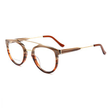 Load image into Gallery viewer, 53015 Round Acetate Optical Glasses Frame Men Women Computer Glasses