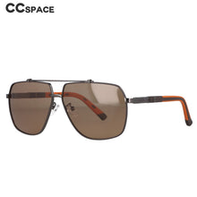 Load image into Gallery viewer, 53024 Retro Big Frame Pilot Polarized Sunglasses Men Drive A Car Spring Leg Shades UV400 Vintage Glasses