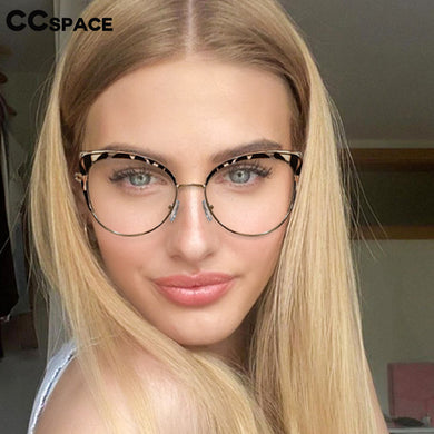 53042E Cat Eye Anti Blue Light Glasses Frames Spring Leg Women TR90 Computer Eyeglasses