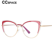 Carica l&#39;immagine nel visualizzatore di Gallery, 53042E Cat Eye Anti Blue Light Glasses Frames Spring Leg Women TR90 Computer Eyeglasses