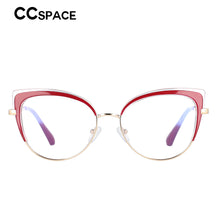 Carica l&#39;immagine nel visualizzatore di Gallery, 53042E Cat Eye Anti Blue Light Glasses Frames Spring Leg Women TR90 Computer Eyeglasses