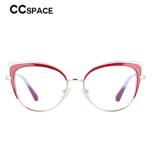 53042E Cat Eye Anti Blue Light Glasses Frames Spring Leg Women TR90 Computer Eyeglasses