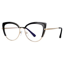 Carica l&#39;immagine nel visualizzatore di Gallery, 53042E Cat Eye Anti Blue Light Glasses Frames Spring Leg Women TR90 Computer Eyeglasses