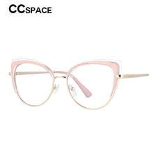 Carica l&#39;immagine nel visualizzatore di Gallery, 53042E Cat Eye Anti Blue Light Glasses Frames Spring Leg Women TR90 Computer Eyeglasses