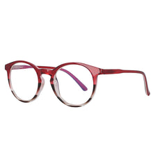 Load image into Gallery viewer, 53043 Anti Blue Light Glasses Frames Round Cat Eye Women Tr90 Computer Eyeglasses